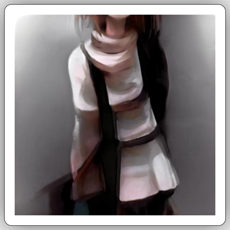 anime - Sticker size S (10 x 10 cm) - white matte