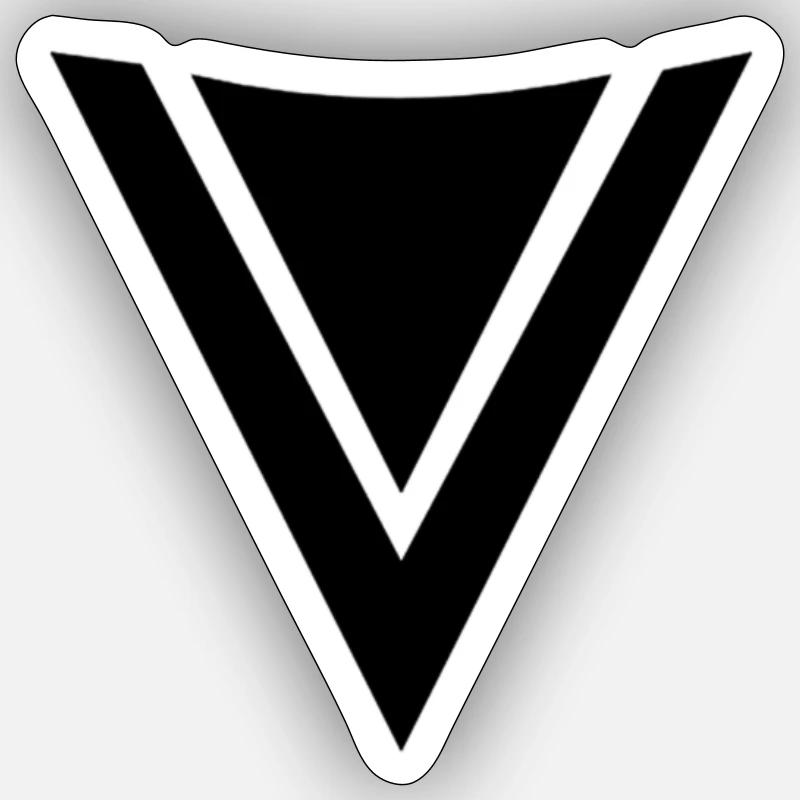 FronzeDE Basic Noir - Sticker taille S (10 x 10 cm) - blanc mat