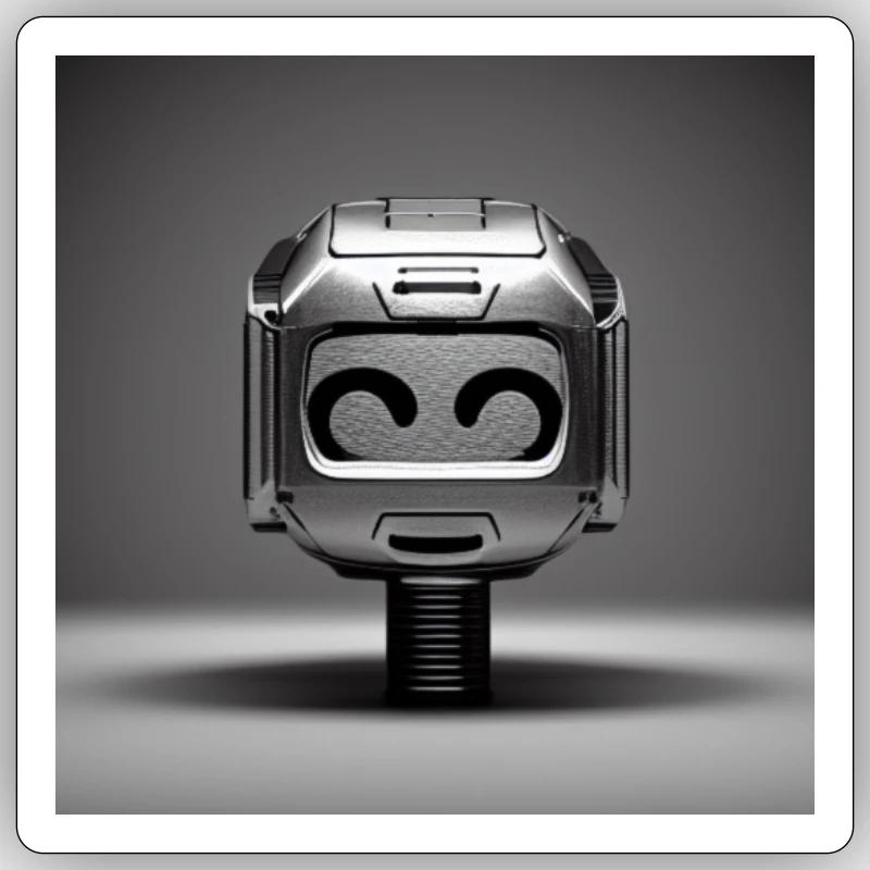Square head takes - Sticker size S (10 x 10 cm) - white matte