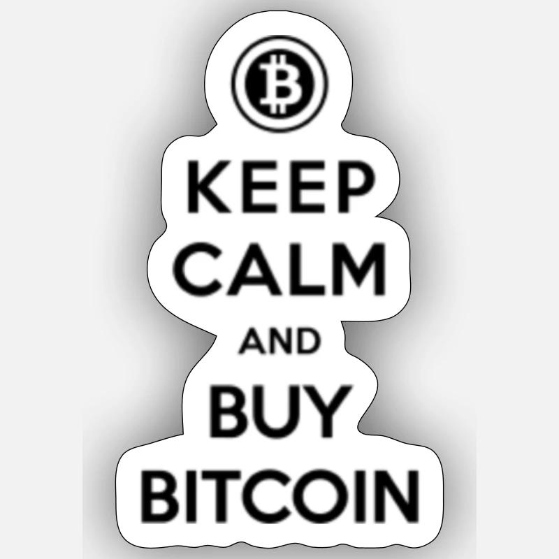 Bitcoin - Sticker size S (10 x 10 cm) - white matte