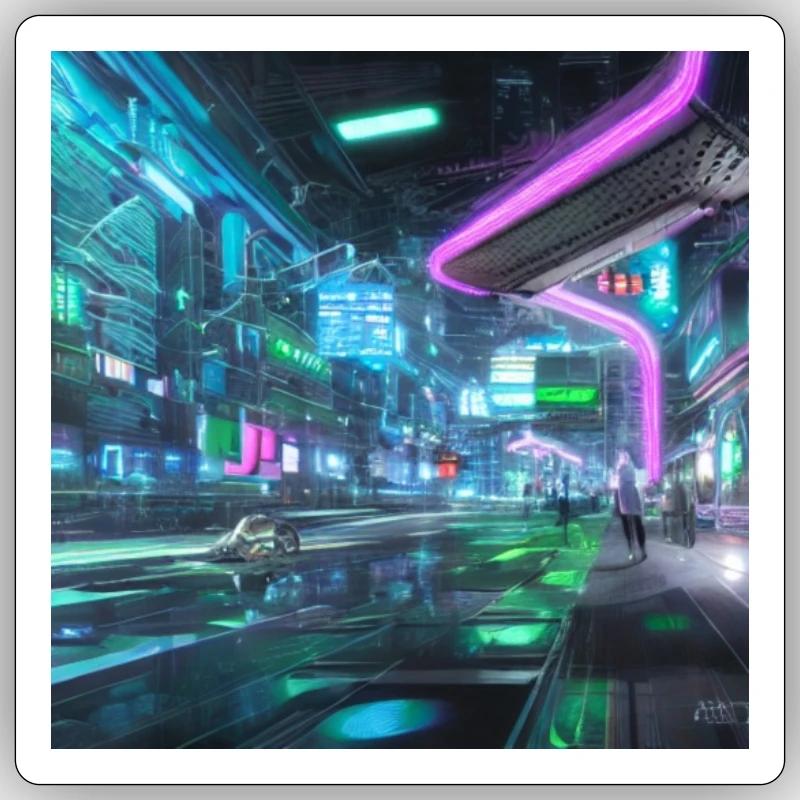 Futur - Sticker taille S (10 x 10 cm) - blanc mat
