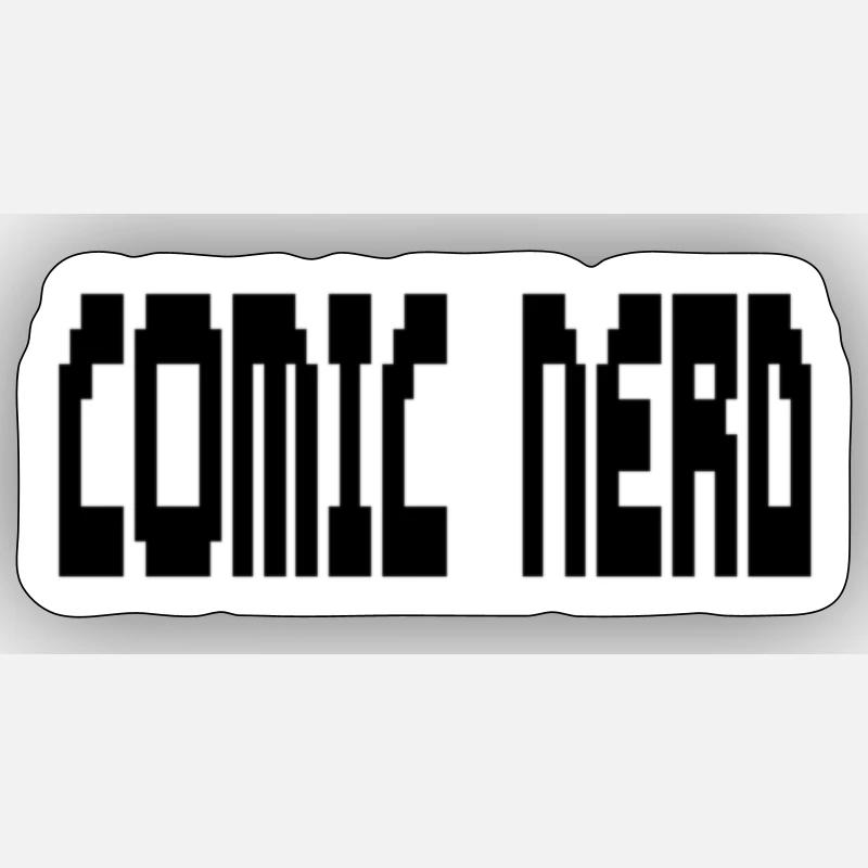 COMIC NERD Sticker Größe S (10 x 10 cm)