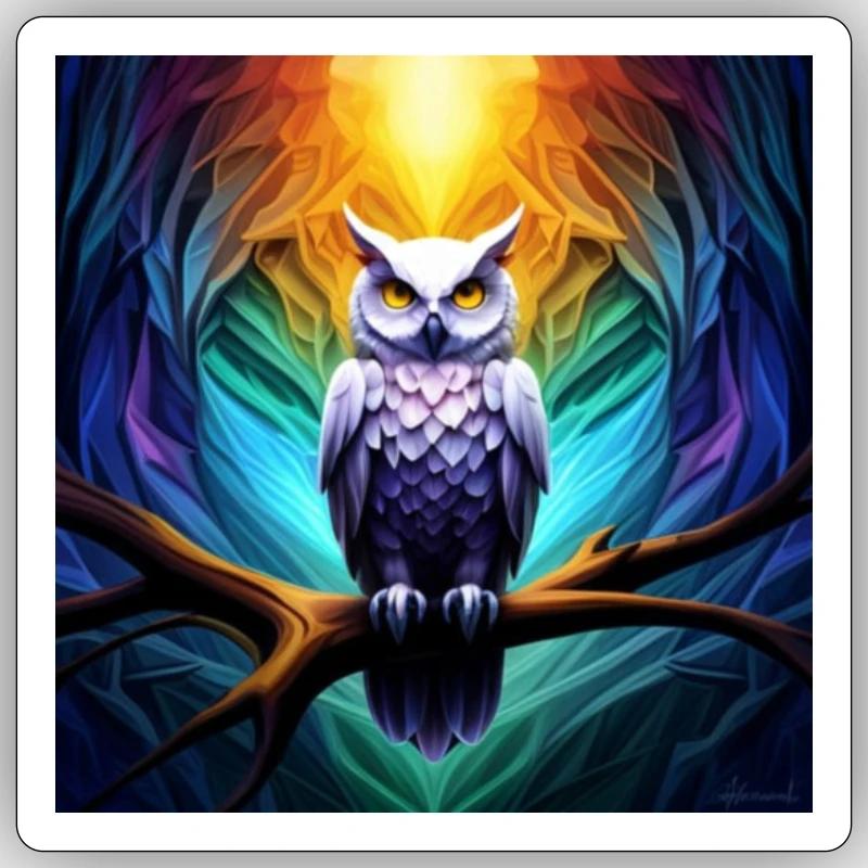 Owl Sticker Sticker size S (10 x 10 cm)