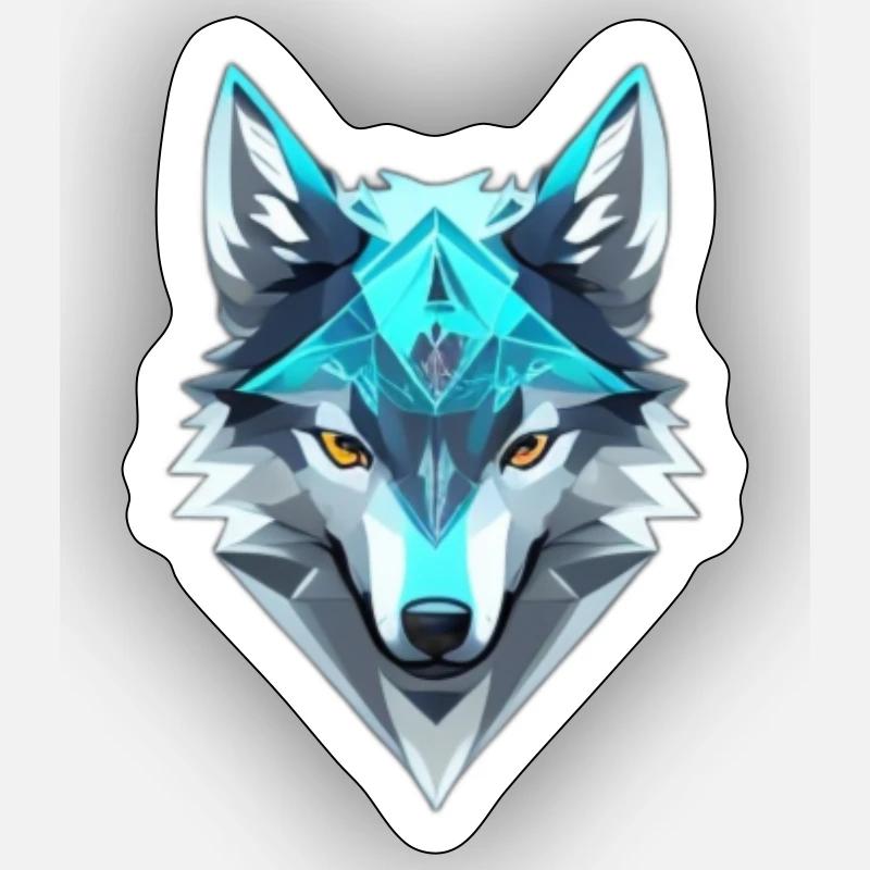 Wolf2 Sticker size S (10 x 10 cm)