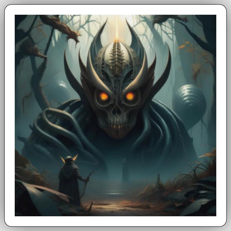 Forest Demon Sticker Größe S (10 x 10 cm)