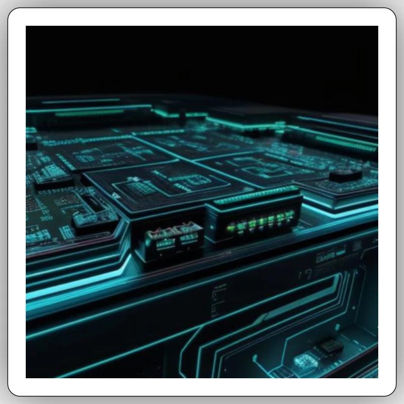 Circuits cybernétiques Sticker taille S (10 x 10 cm)