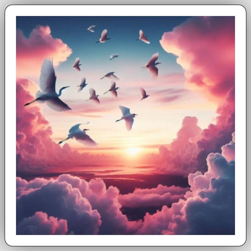 sei frei Sticker Größe S (10 x 10 cm)