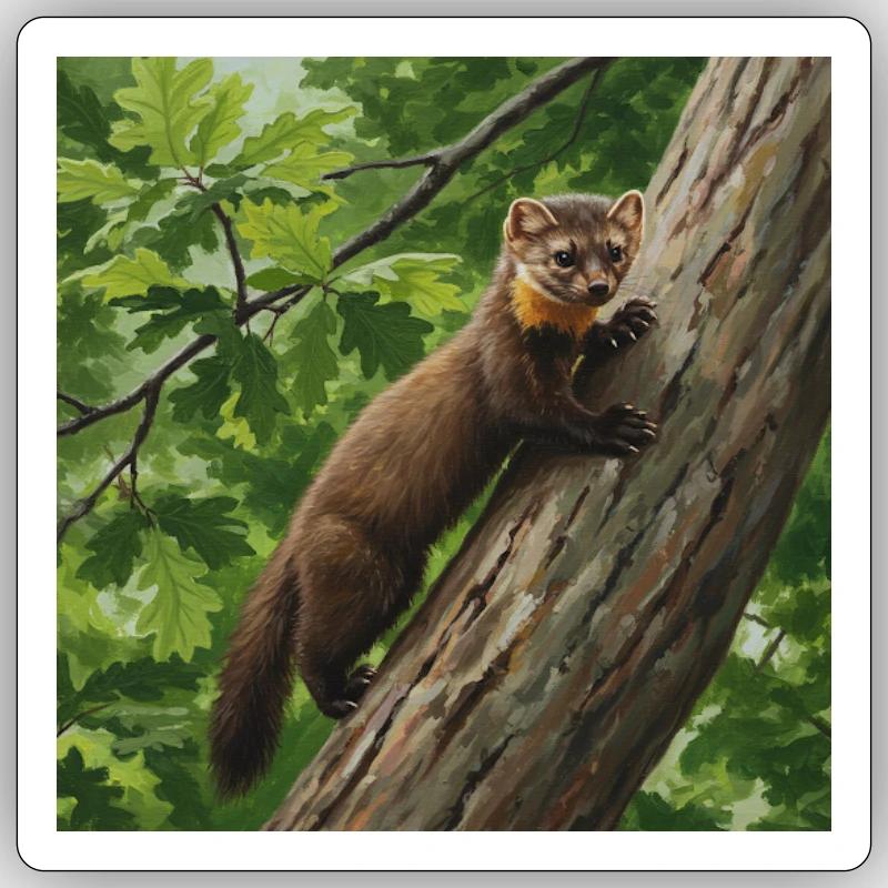 Marder Sticker Größe S (10 x 10 cm)