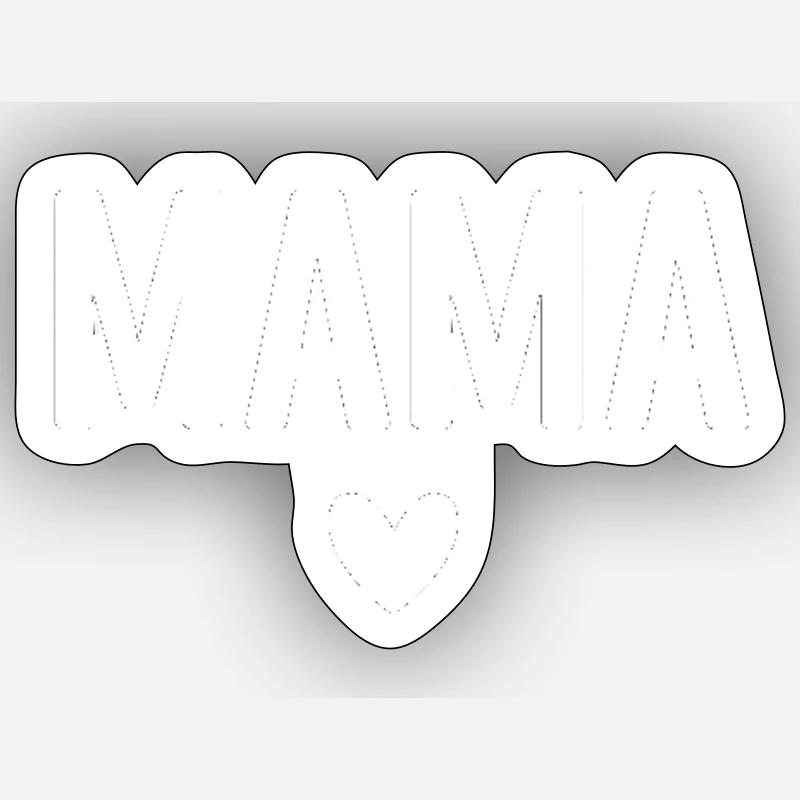 be brave white text Sticker Größe S (10 x 10 cm)