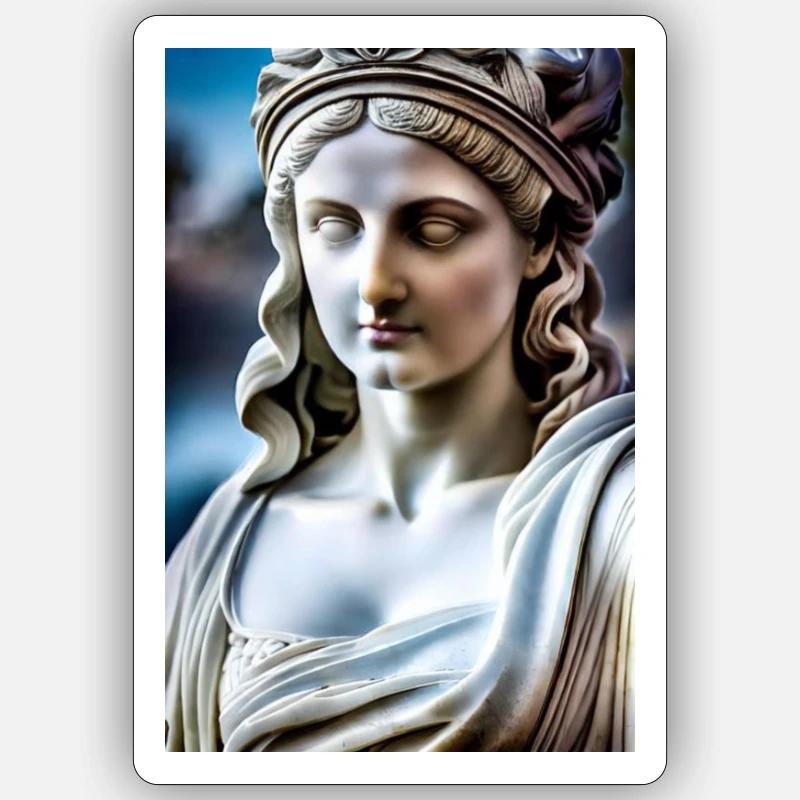 Déesse grecque Sticker taille S (10 x 10 cm)