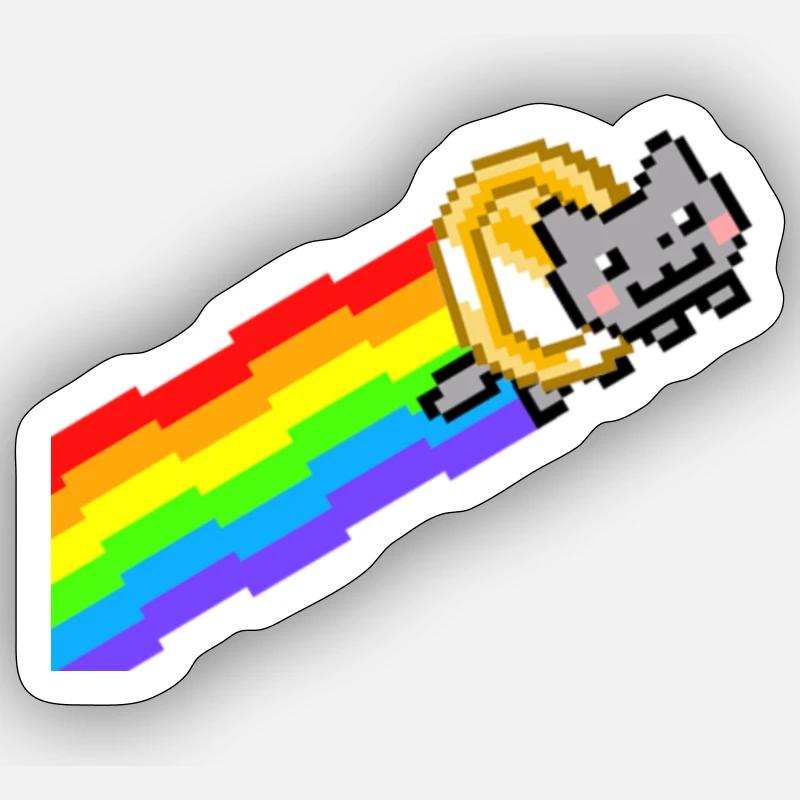 Crypto Cat Sticker Größe S (10 x 10 cm)