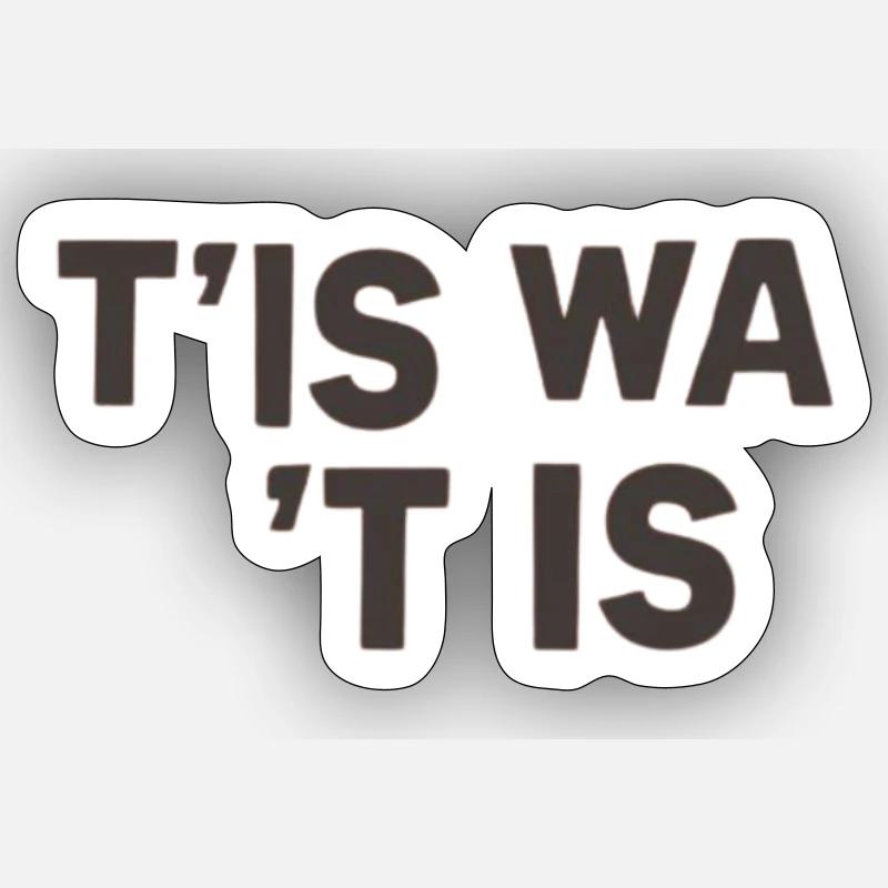 C’est comme ça - Sticker taille S (10 x 10 cm) - blanc mat