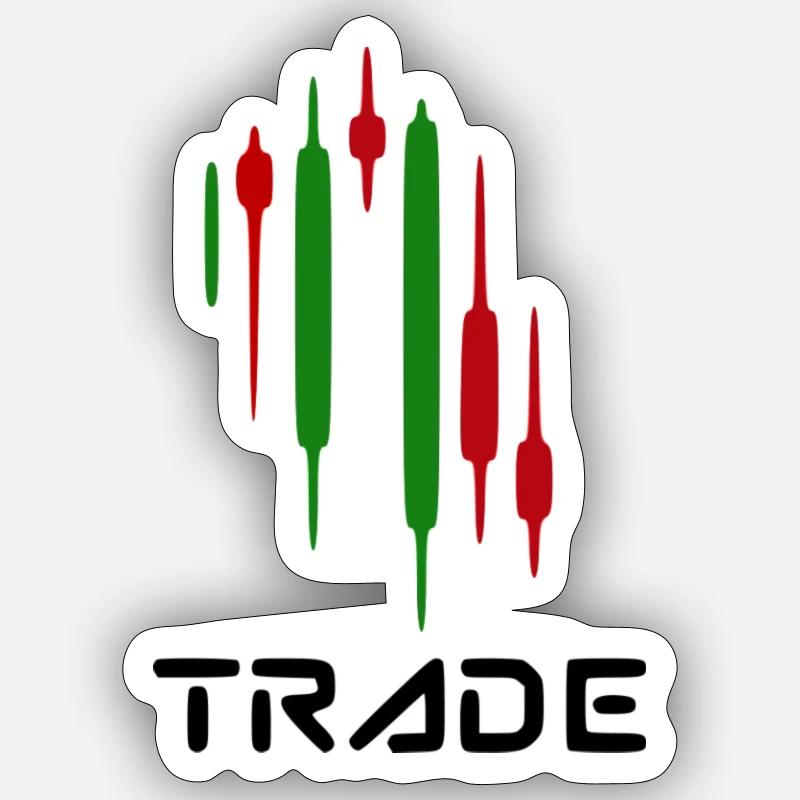 Trade - Sticker taille S (10 x 10 cm) - blanc mat