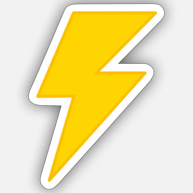 Blitz Sticker Größe S (10 x 10 cm)