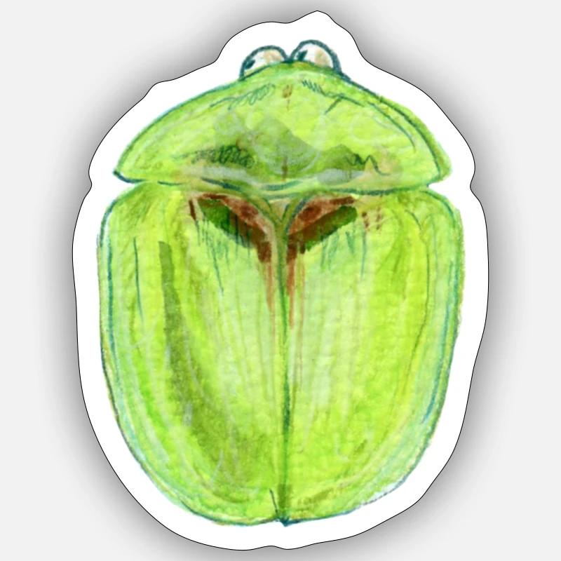 Thistle tortoiseshell beetle - Sticker size S (10 x 10 cm) - white matte
