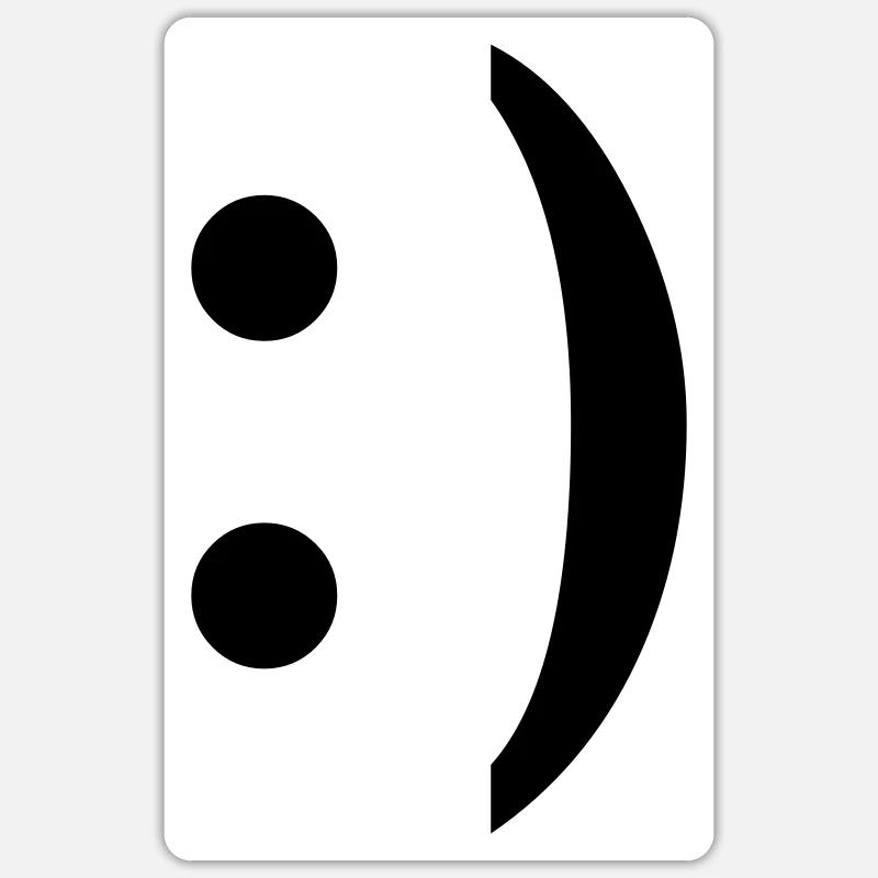 :) smiley Sticker Größe S (10 x 10 cm)