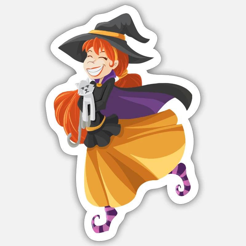 hallowee n70 - Sticker Größe S (10 x 10 cm) - Mattweiß