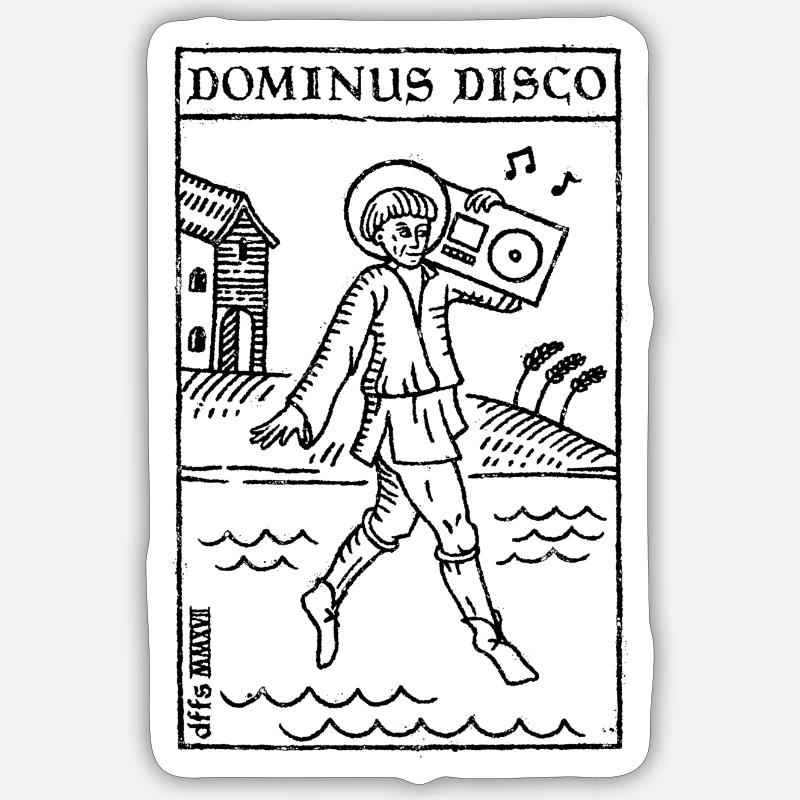 Dominus Disco Sticker Größe S (10 x 10 cm)