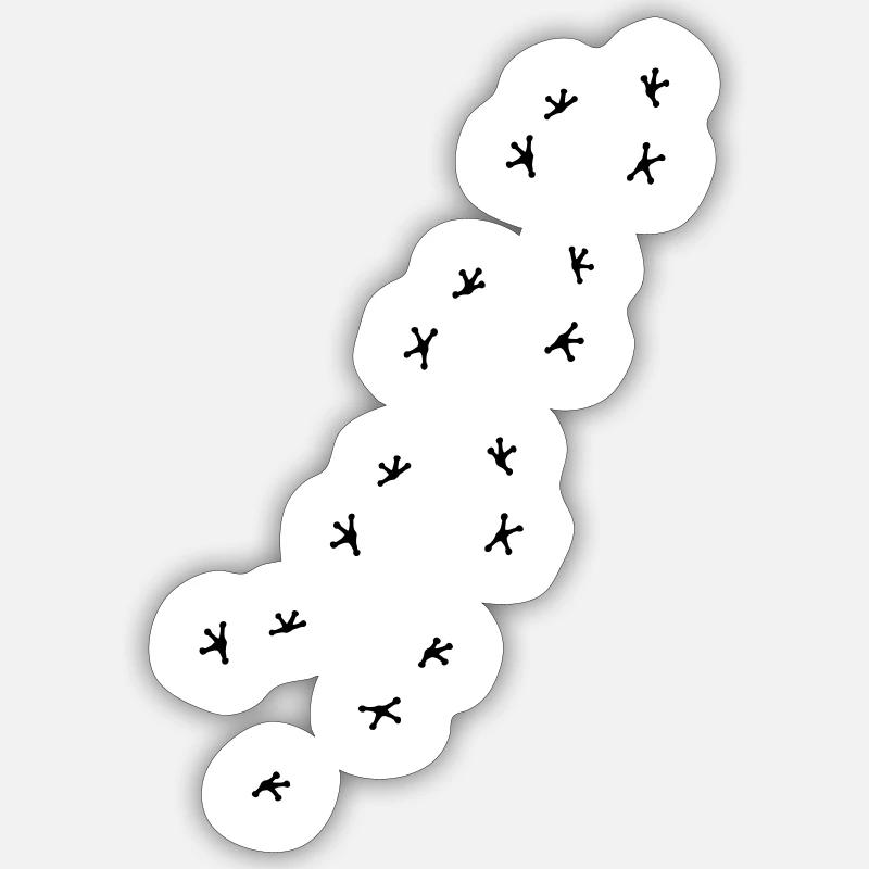 Gecko spur taps run crawl Sticker size S (10 x 10 cm)