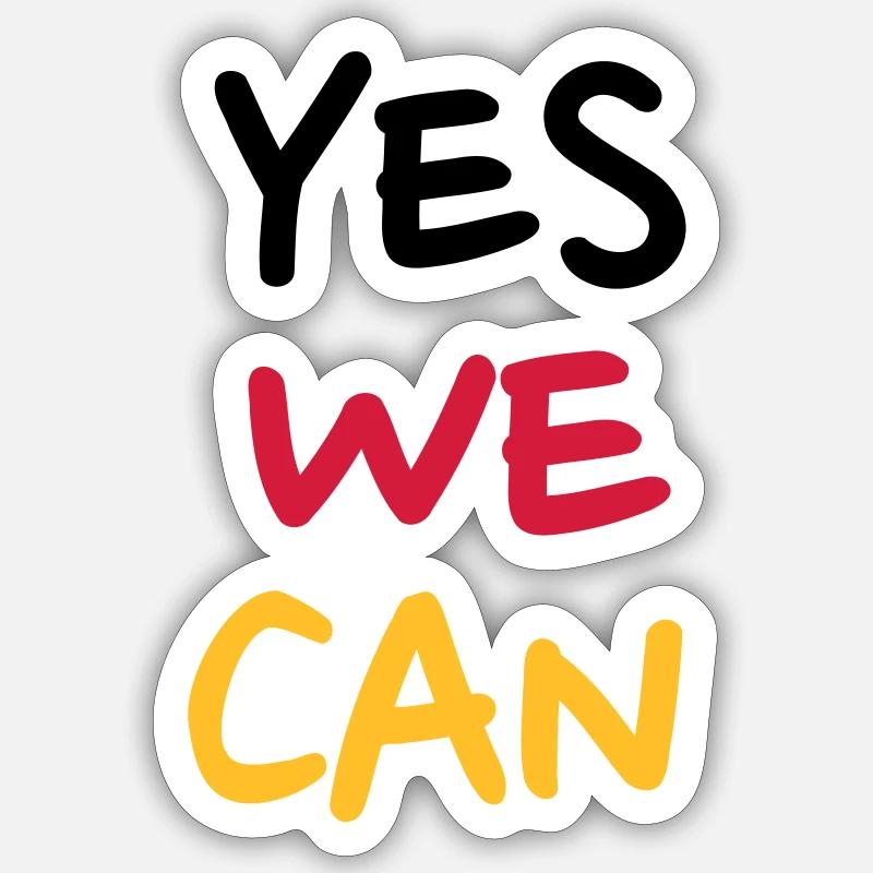 Yes we can Sticker taille S (10 x 10 cm)