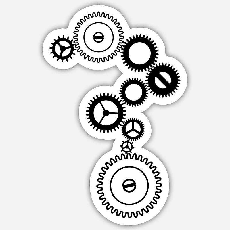 Geek - Sticker taille S (10 x 10 cm) - blanc mat