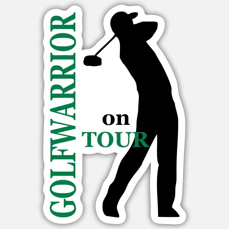 golf - Sticker Größe S (10 x 10 cm) - Mattweiß