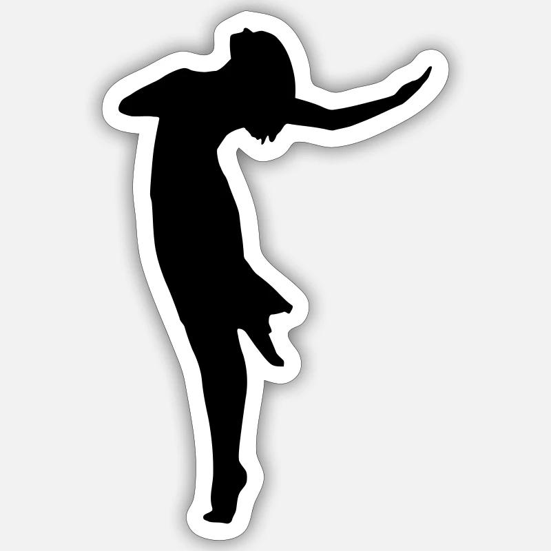 Danseuse Sticker taille S (10 x 10 cm)