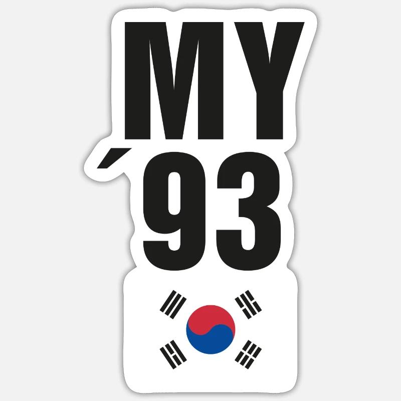 BTS - Sticker taille S (10 x 10 cm) - blanc mat