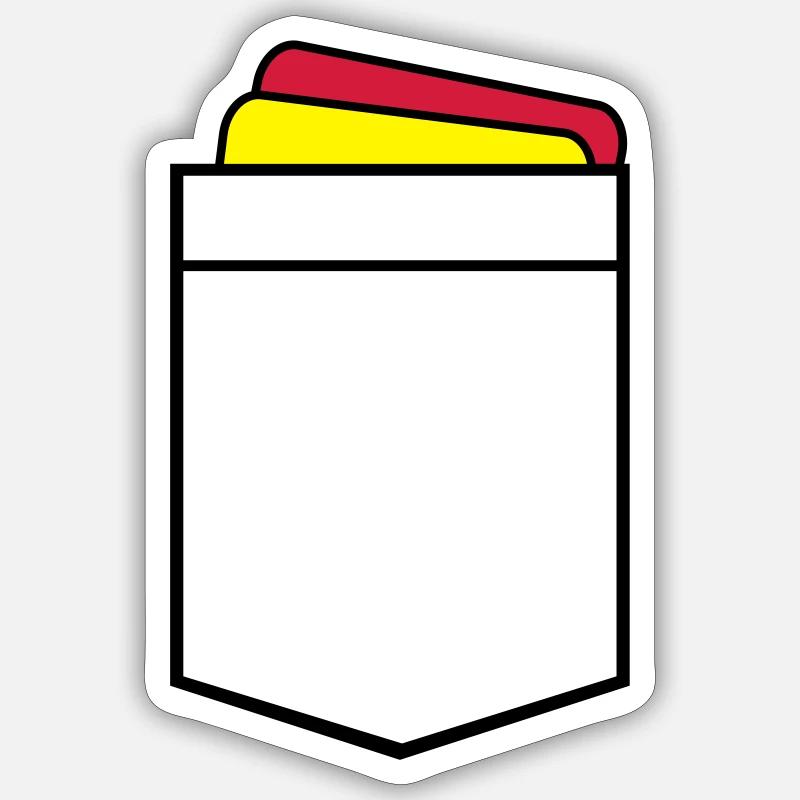 Arbitre - Sticker taille S (10 x 10 cm) - blanc mat