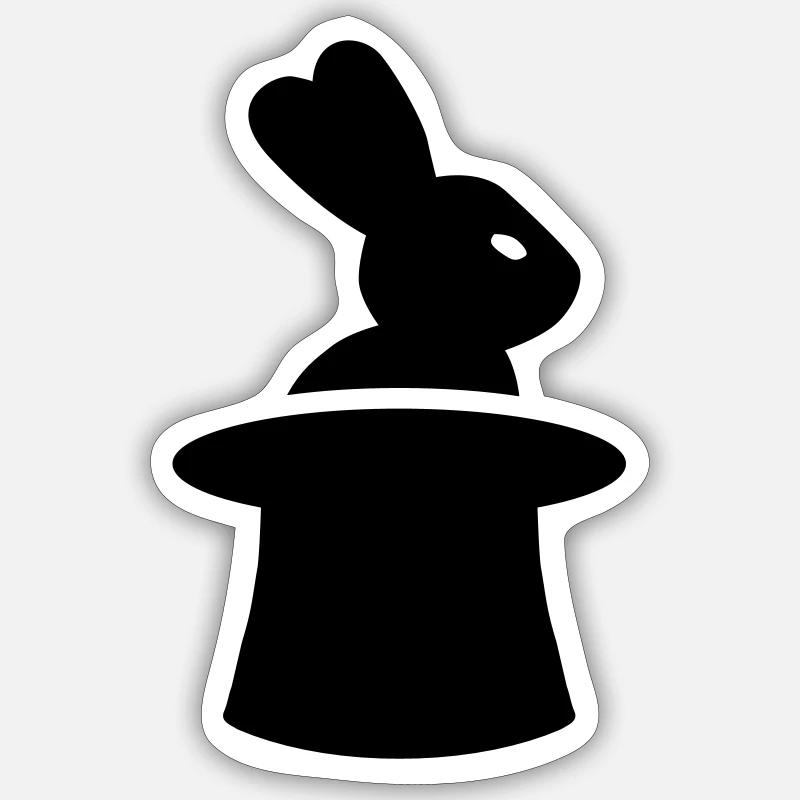 Zauberer Sticker Größe S (10 x 10 cm)