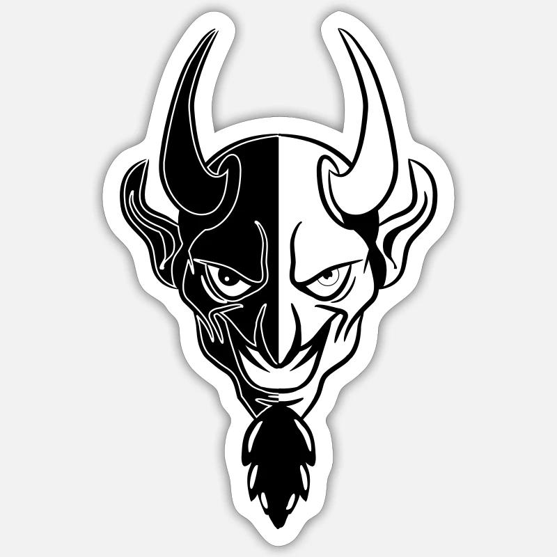 Cool dangereuse mal de diable Sticker taille S (10 x 10 cm)