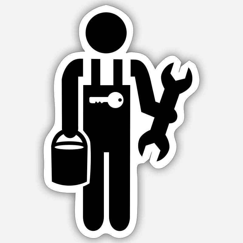 Janitor Sticker size S (10 x 10 cm)