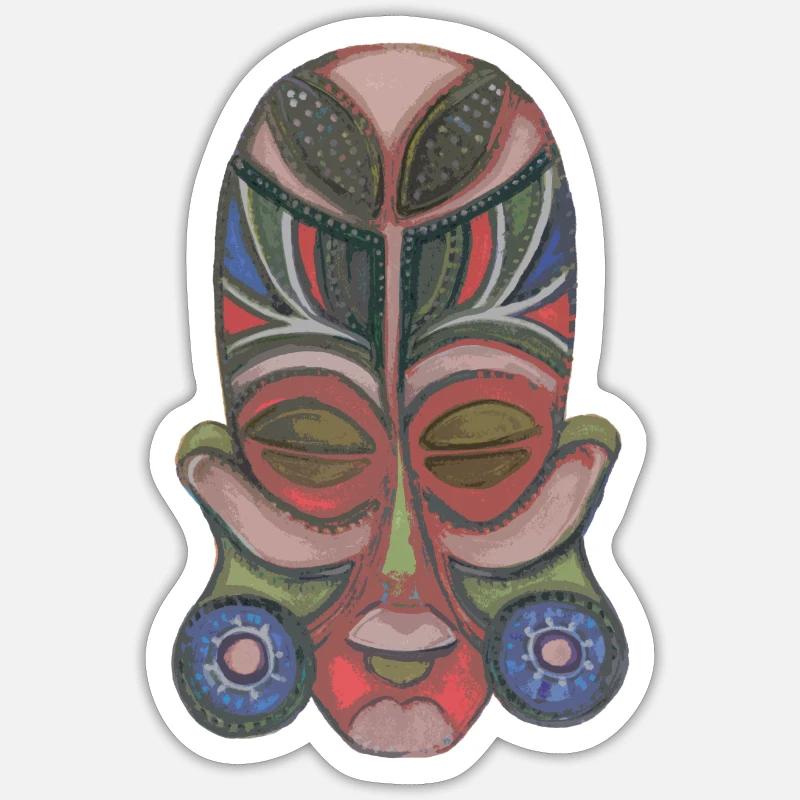 mec calme - Sticker taille S (10 x 10 cm) - blanc mat