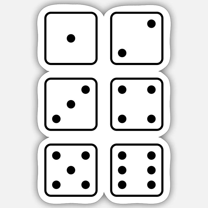 cube Sticker size S (10 x 10 cm)