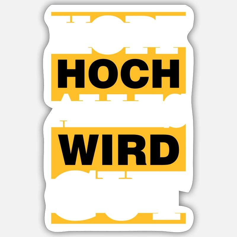 alles wird gut - Sticker Größe S (10 x 10 cm) - Mattweiß