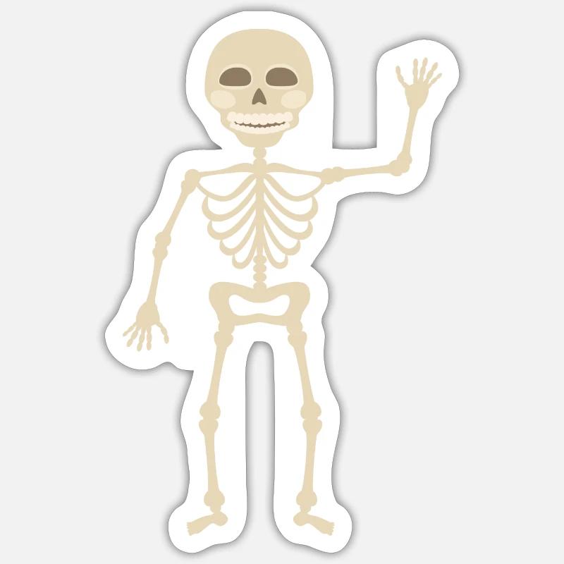 skeleton Sticker size S (10 x 10 cm)