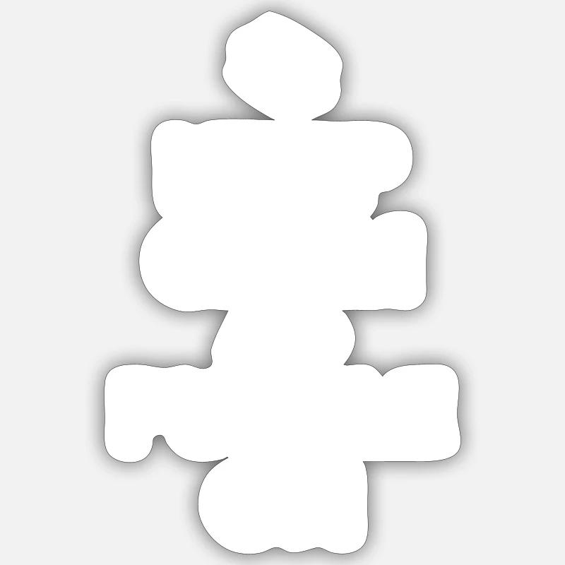 Puzzle - Sticker size S (10 x 10 cm) - white matte