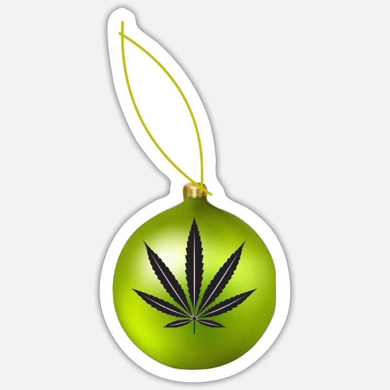 Weed Baubel - Sticker size S (10 x 10 cm) - white matte
