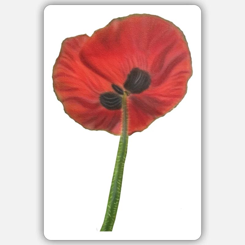 Mohn, Mohn Sticker Größe S (10 x 10 cm)