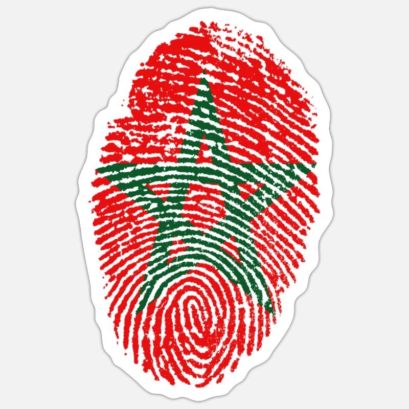 Morocco - Sticker size S (10 x 10 cm) - white matte
