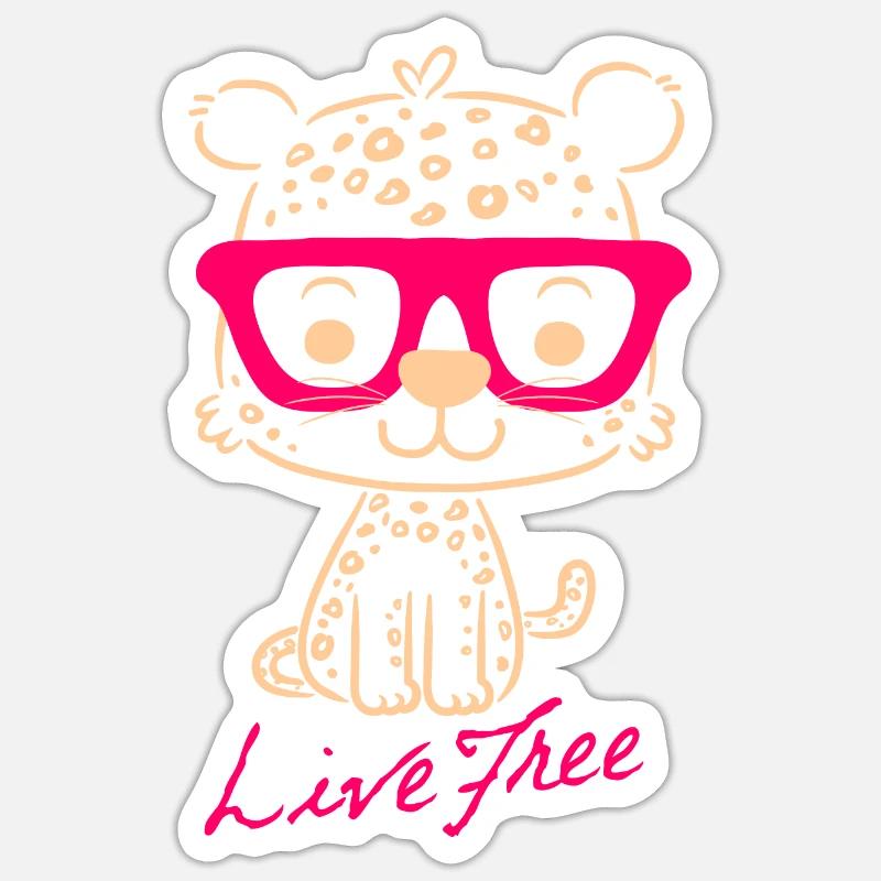 leopard Sticker size S (10 x 10 cm)