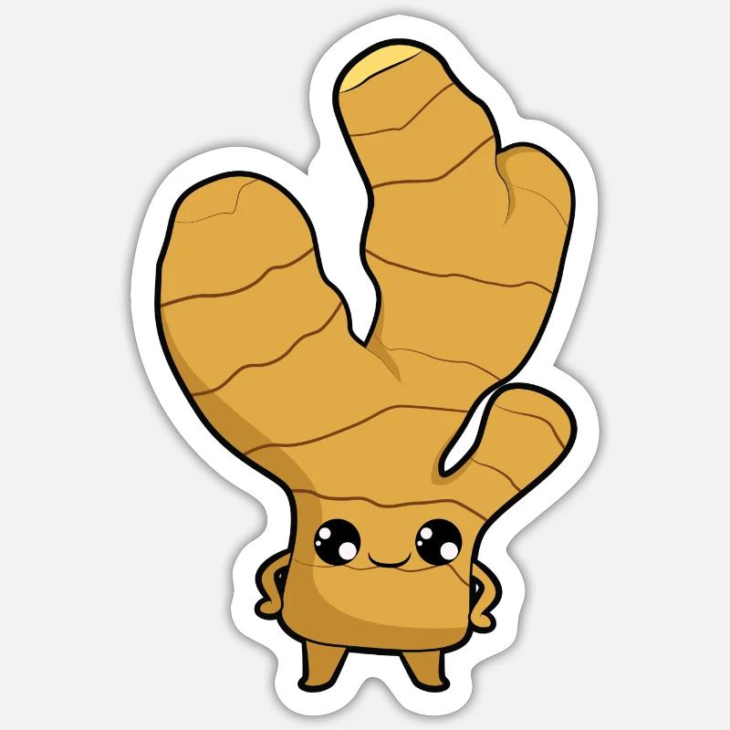 Ginger Sticker size S (10 x 10 cm)
