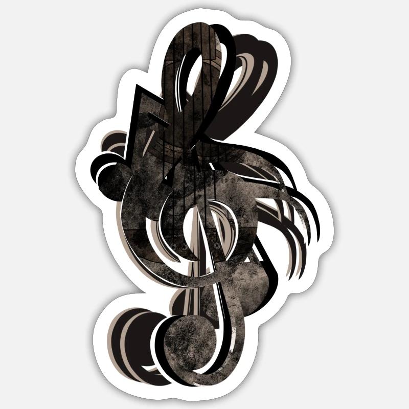 Clef Notes Sticker size S (10 x 10 cm)