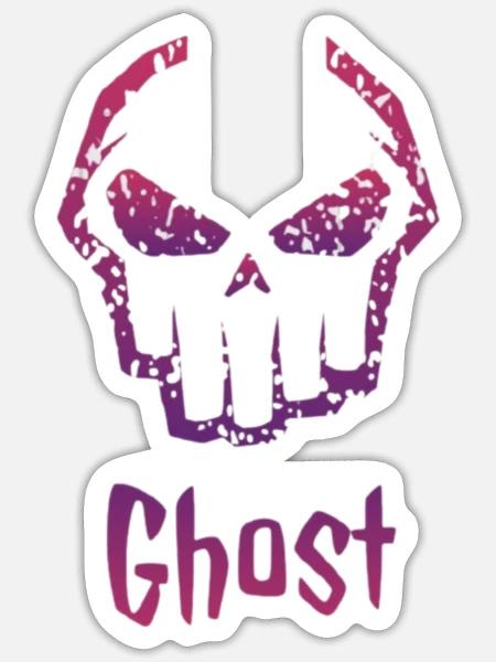Ghost funny desgin tishirt - Sticker Größe S (10 x 10 cm) - Mattweiß
