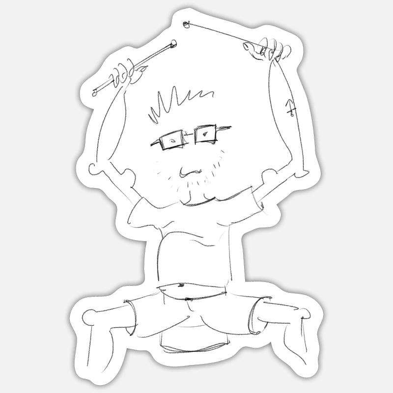 Drumnerd Sticker Größe S (10 x 10 cm)