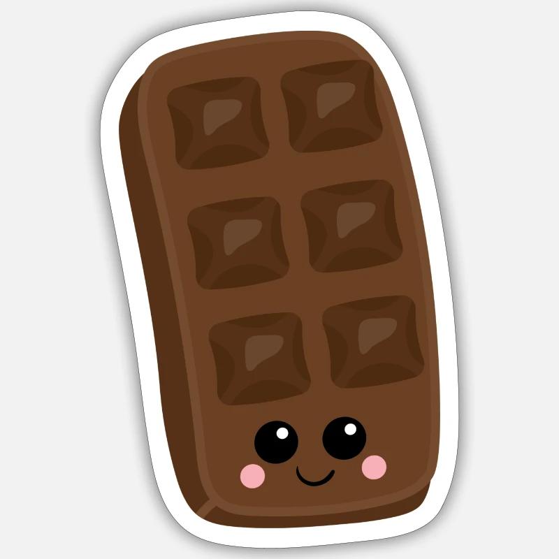 Chocolate Sticker size S (10 x 10 cm)