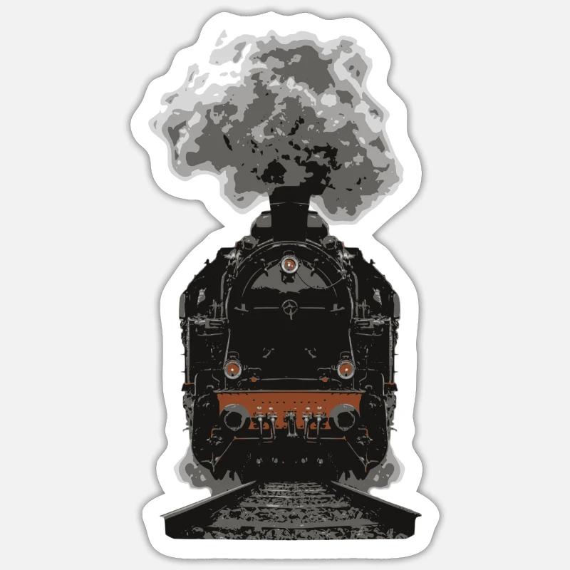 Chemin de fer Dampflock Sticker taille S (10 x 10 cm)