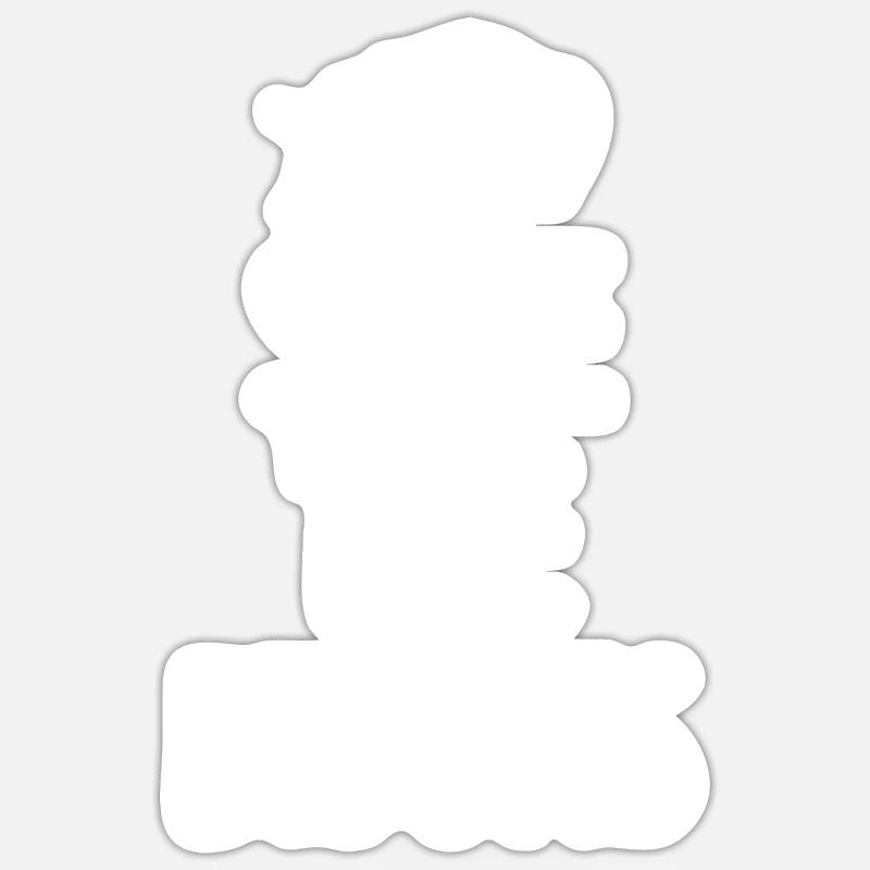 Bison Wisent - Sticker size S (10 x 10 cm) - white matte