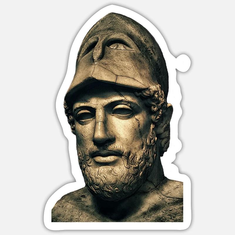 Perikles - Sticker Größe S (10 x 10 cm) - Mattweiß