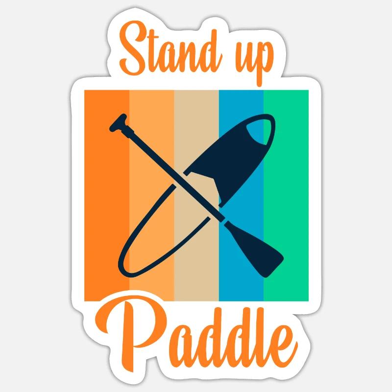 Standup Paddle - Sticker size S (10 x 10 cm) - white matte